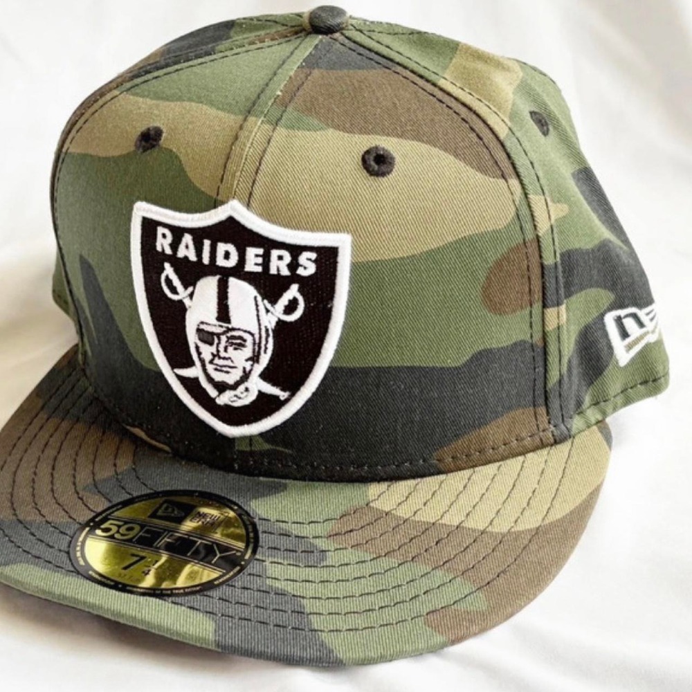 New Era Raiders 59FIFTY Camo Cap
Size: 7 1/4
